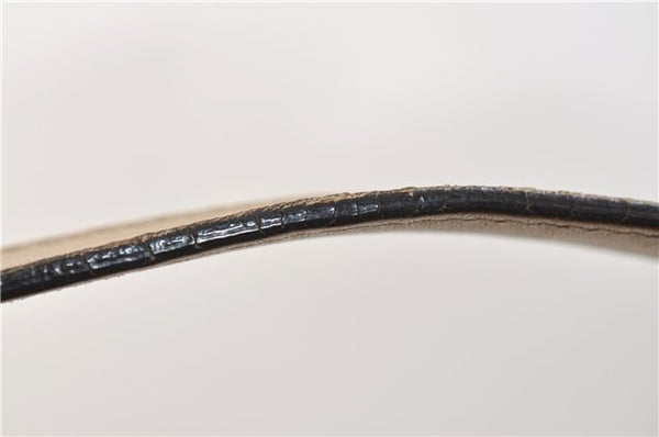 Authentic GUCCI Vintage Shoulder Hand Bag Purse GG PVC Leather Brown 2624E