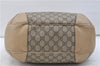 Authentic GUCCI Vintage Shoulder Hand Bag Purse GG PVC Leather Brown 2624E
