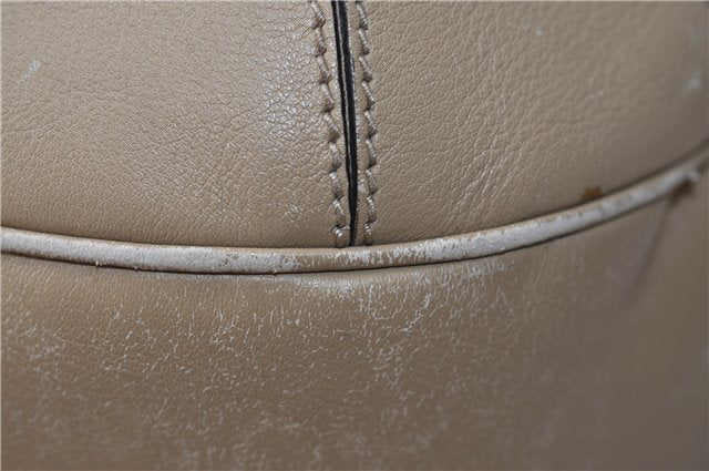 Authentic GUCCI Vintage Shoulder Hand Bag Purse GG PVC Leather Brown 2624E