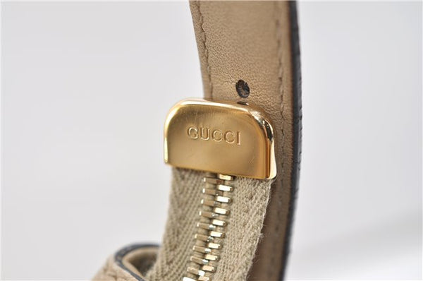 Authentic GUCCI Vintage Shoulder Hand Bag Purse GG PVC Leather Brown 2624E