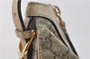 Authentic GUCCI Vintage Shoulder Hand Bag Purse GG PVC Leather Brown 2624E