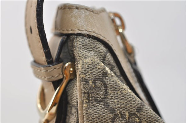 Authentic GUCCI Vintage Shoulder Hand Bag Purse GG PVC Leather Brown 2624E