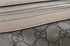 Authentic GUCCI Vintage Shoulder Hand Bag Purse GG PVC Leather Brown 2624E
