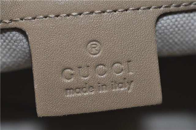 Authentic GUCCI Vintage Shoulder Hand Bag Purse GG PVC Leather Brown 2624E