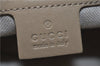 Authentic GUCCI Vintage Shoulder Hand Bag Purse GG PVC Leather Brown 2624E