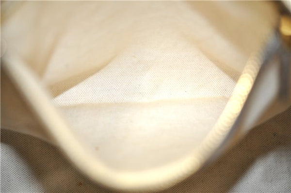 Authentic GUCCI Vintage Shoulder Hand Bag Purse GG PVC Leather Brown 2624E