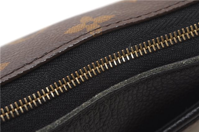 Auth Louis Vuitton Monogram Pallas Clutch Shoulder Hand Bag M44058 Black 2627F