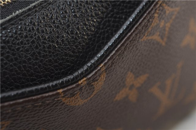 Auth Louis Vuitton Monogram Pallas Clutch Shoulder Hand Bag M44058 Black 2627F