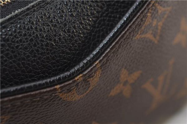 Auth Louis Vuitton Monogram Pallas Clutch Shoulder Hand Bag M44058 Black 2627F