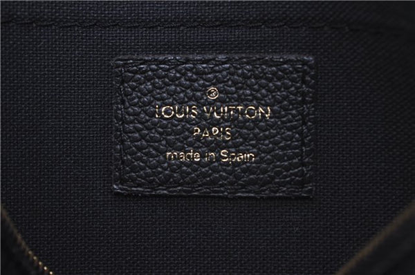 Auth Louis Vuitton Monogram Pallas Clutch Shoulder Hand Bag M44058 Black 2627F