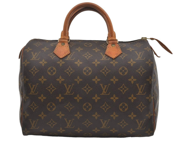 Authentic Louis Vuitton Monogram Speedy 30 Hand Boston Bag M41526 LV 2627I