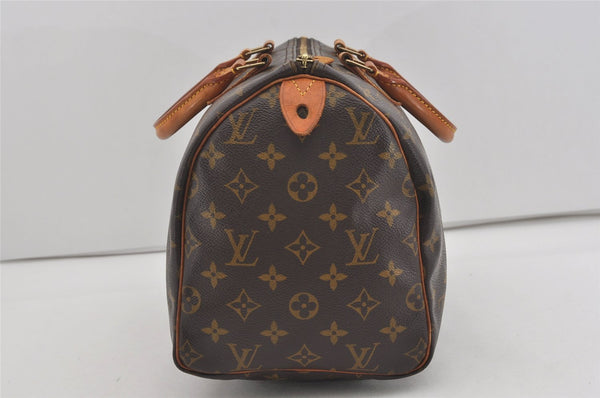 Authentic Louis Vuitton Monogram Speedy 30 Hand Boston Bag M41526 LV 2627I