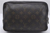 Auth Louis Vuitton Monogram Trousse Toilette 23 Clutch Hand Bag M47524 LV 2628D