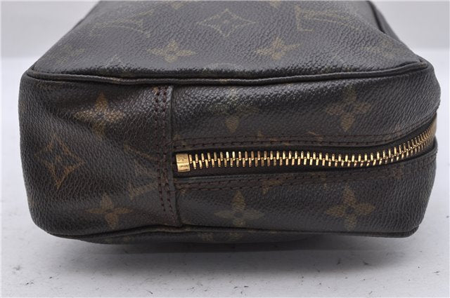 Auth Louis Vuitton Monogram Trousse Toilette 23 Clutch Hand Bag M47524 LV 2628D