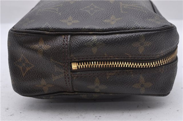 Auth Louis Vuitton Monogram Trousse Toilette 23 Clutch Hand Bag M47524 LV 2628D