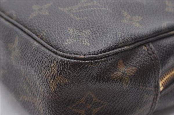 Auth Louis Vuitton Monogram Trousse Toilette 23 Clutch Hand Bag M47524 LV 2628D