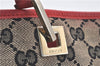 Authentic GUCCI Shoulder Tote Bag Purse GG Canvas Leather 0021098 Navy 2628E