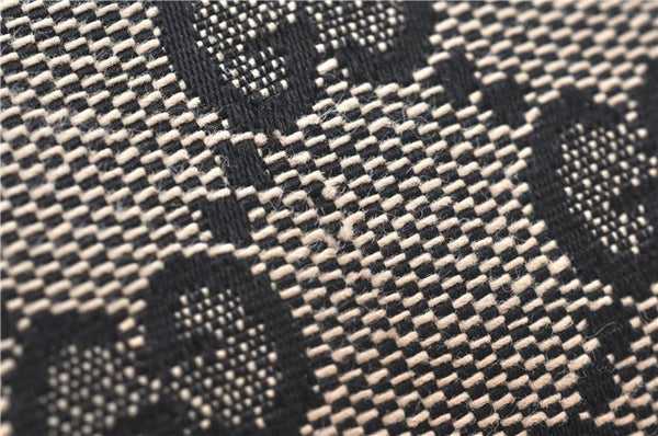 Authentic GUCCI Shoulder Tote Bag Purse GG Canvas Leather 0021098 Navy 2628E