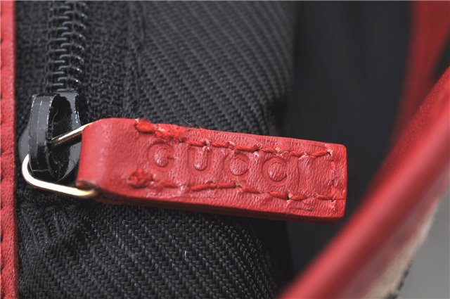 Authentic GUCCI Shoulder Tote Bag Purse GG Canvas Leather 0021098 Navy 2628E