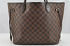 Authentic Louis Vuitton Damier Neverfull MM Shoulder Tote Bag N51105 LV 2628I