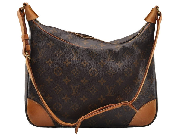 Authentic Louis Vuitton Monogram Boulogne 30 Shoulder Cross Bag M52165 LV 2629I