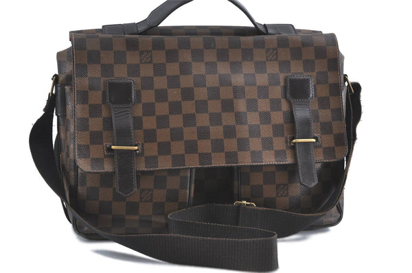 Auth Louis Vuitton Damier Broadway 2Way Shoulder Cross Hand Bag N42270 LV 2630D