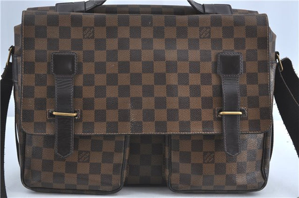 Auth Louis Vuitton Damier Broadway 2Way Shoulder Cross Hand Bag N42270 LV 2630D