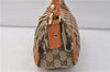Authentic GUCCI Abbey Shoulder Hand Bag GG Canvas Leather 130939 Brown 2630E