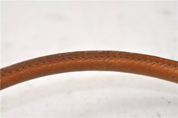 Authentic GUCCI Abbey Shoulder Hand Bag GG Canvas Leather 130939 Brown 2630E