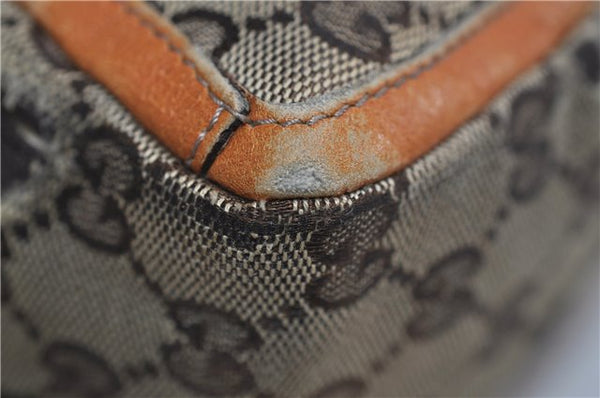 Authentic GUCCI Abbey Shoulder Hand Bag GG Canvas Leather 130939 Brown 2630E