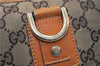 Authentic GUCCI Abbey Shoulder Hand Bag GG Canvas Leather 130939 Brown 2630E