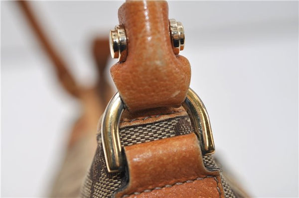 Authentic GUCCI Abbey Shoulder Hand Bag GG Canvas Leather 130939 Brown 2630E
