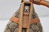 Authentic GUCCI Abbey Shoulder Hand Bag GG Canvas Leather 130939 Brown 2630E
