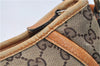 Authentic GUCCI Abbey Shoulder Hand Bag GG Canvas Leather 130939 Brown 2630E