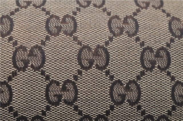 Authentic GUCCI Abbey Shoulder Hand Bag GG Canvas Leather 130939 Brown 2630E