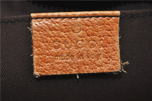 Authentic GUCCI Abbey Shoulder Hand Bag GG Canvas Leather 130939 Brown 2630E