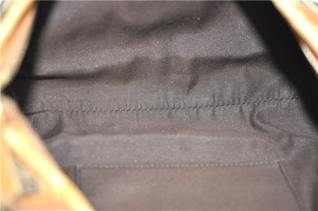 Authentic GUCCI Abbey Shoulder Hand Bag GG Canvas Leather 130939 Brown 2630E