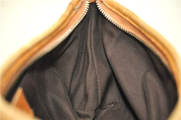 Authentic GUCCI Abbey Shoulder Hand Bag GG Canvas Leather 130939 Brown 2630E