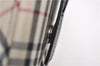 Authentic BURBERRY Vintage Nova Check Hand Boston Bag Nylon Brown Beige 2630F