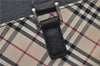 Authentic BURBERRY Vintage Nova Check Hand Boston Bag Nylon Brown Beige 2630F