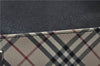 Authentic BURBERRY Vintage Nova Check Hand Boston Bag Nylon Brown Beige 2630F