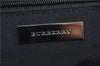 Authentic BURBERRY Vintage Nova Check Hand Boston Bag Nylon Brown Beige 2630F