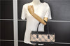 Authentic BURBERRY Vintage Nova Check Hand Boston Bag Nylon Brown Beige 2630F