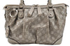 Authentic GUCCI Guccissima Sukey 2Way Tote Hand Bag GG Leather 247902 Gold 2630I