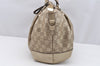 Authentic GUCCI Guccissima Sukey 2Way Tote Hand Bag GG Leather 247902 Gold 2630I