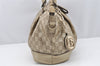 Authentic GUCCI Guccissima Sukey 2Way Tote Hand Bag GG Leather 247902 Gold 2630I