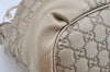 Authentic GUCCI Guccissima Sukey 2Way Tote Hand Bag GG Leather 247902 Gold 2630I