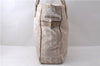 Authentic CHANEL New Travel Line Shoulder Tote Bag Nylon Leather Beige 2632D