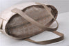 Authentic CHANEL New Travel Line Shoulder Tote Bag Nylon Leather Beige 2632D