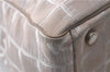 Authentic CHANEL New Travel Line Shoulder Tote Bag Nylon Leather Beige 2632D